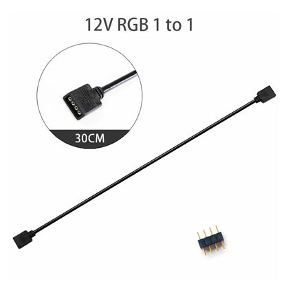 Sync Motherboard Cable 4PIN 12V RGB 3PIN 5V ARGB 1 to 2/1 to 3/1 to 4/1to 5 Extension line