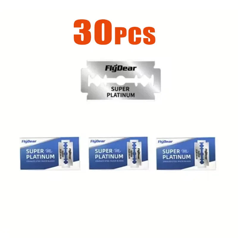 10/50/100Pcs Stainless Steel Razor Blade Old-Fashioned Manual Double-Sided Razor Blade Hairdressing Barber Shop Tools