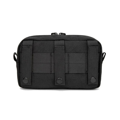 Tactical Molle Horizontal Admin Pouch with Front Drawstring Pocket EMT Pouch EDC Utility Orgaznier Bag Hunting Fanny Pack
