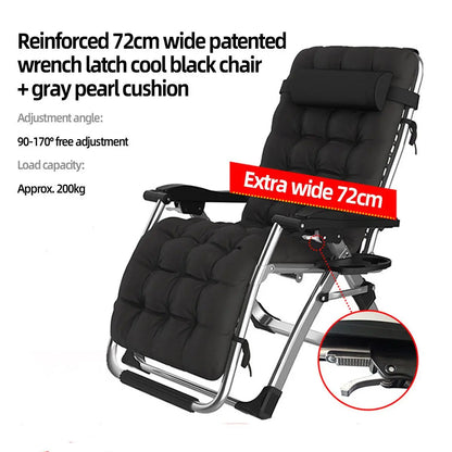 Zero Gravity Chair Reclining Sun Lounger Outdoor Garden Folding Adjustable