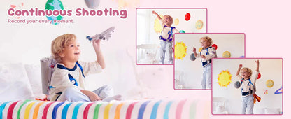16X 48MP Kids Photography Camera Front Rear Dual Lens Boys Girls Digital Video Recorder Selfie Beginner Camera For Children