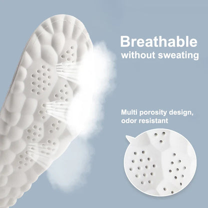 1Pair/2Pairs/4Pairs High Elasticity Latex Sport Insoles Soft Shoe Pads Arch Support Orthotic Insoles Breathable Deodorant Insole