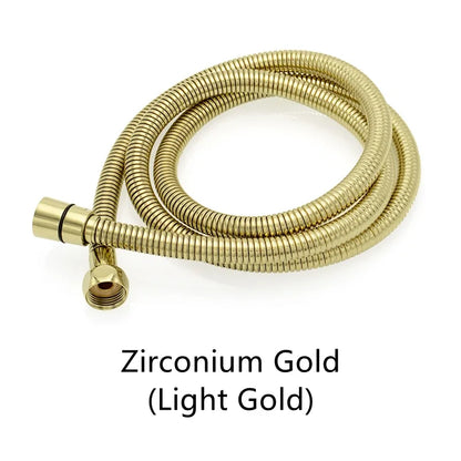 Shower Hose 1.5M Stainless Steel - Flexible Handheld Shower Head Pipe Explosion-Proof Bathroom