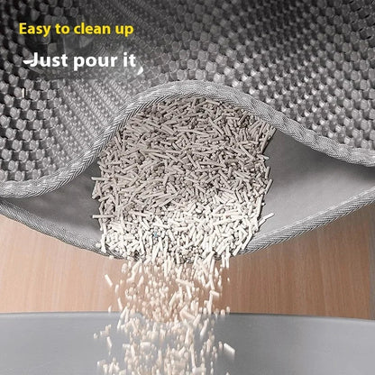 Cat Litter Mat Heavy Duty Waterproof 2 Layer Non Slip Washable Pet Floor Protector Litter Box Sand Stopper Pet Product