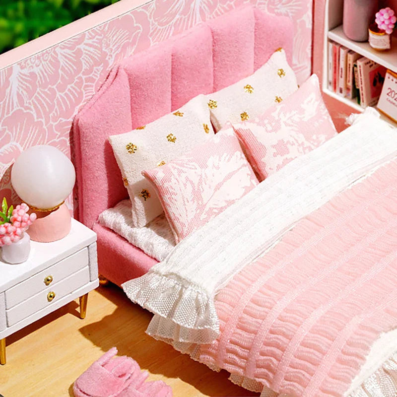 DIY Doll Houses Kits 3D Wooden Puzzles Mini Doll House Assembly Building Furniture Handmade Toys For Kids Birthday Gifts