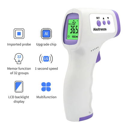 Forehead Digital Thermometer Non Contact Infrared Medical Thermometer Body Temperature Fever Measure Tool For Baby Adults