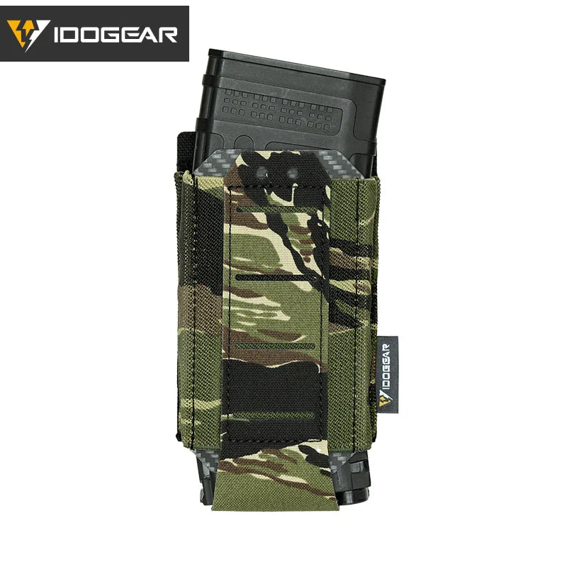 IDOGEAR Tactical Single LSR 556 Mag Pouch Mag Carrier MOLLE Pouch Laser Cut Tool Bags 35135