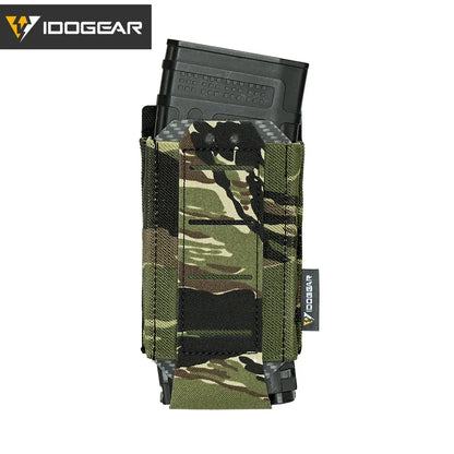IDOGEAR Tactical Single LSR 556 Mag Pouch Mag Carrier MOLLE Pouch Laser Cut Tool Bags 35135