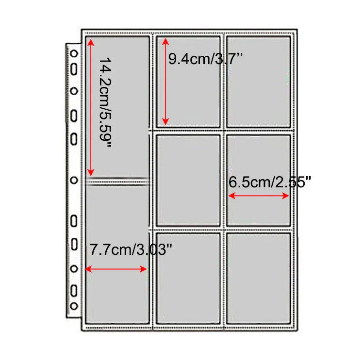 A4 Binder Photocards Holder Kpop Photo Card Page 2/3/4/9/10 Pocket Sleeves PVC Free Photo Album Refills 4x6 10x15 Pocket Sleeves