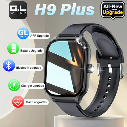 LAXASFIT H9 Smart Watch Dialing Answering Calls Exercise Tracking Heart Rate Sleep Monitor Bluetooth Smartwatch Man Woman Gift