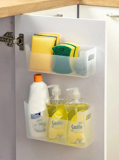 Kitchen Wall Mounted Cabinet Door Preservation Film Preservation Bag Storage Rack