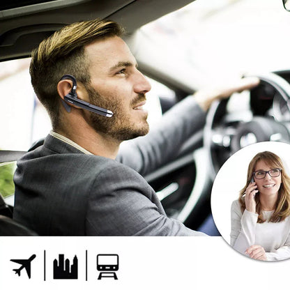 Newest Wireless Headphones Business Bluetooth v5.3 Earphones Hands-free Call Mic Noise Cancelling Headset Earbuds for Driving
