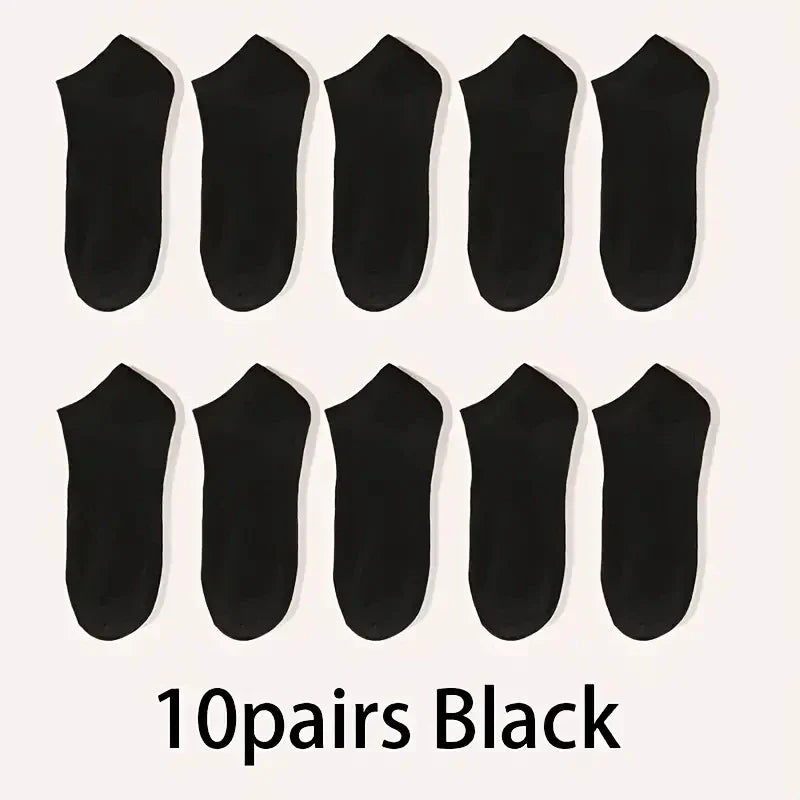5/10-Pack Unisex Comfort-Fit Ankle Socks For All, Breathable & Lightweight - Ideal For Sports & Daily Wear