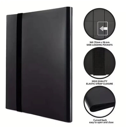 1Pc Card Binder 160/360/480 Trading Card Holder Book PP Cover Binder For Cards Durable Side Loading Card Book With Gaming Cards