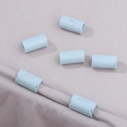 6PCS Invisible Needle-free Bed Sheet Holder Quilt Cover Non-slip Mattress Sheet Buckle Bed Pegs Clamp Fastener Gripper