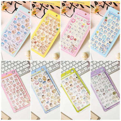 Cartoon Sticker 3D Stickers Aesthetic Sticker DIY Scrapbook Decal Decorations Party Favor ボンボン ドロップシール
