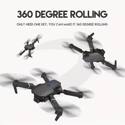 2026 New E88 Professional HD Dual Camera 4K RC Drone Wide Angle Camera Foldable Helicopter Quadcopter Aircraft Kid Gift Toys