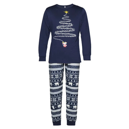 Christmas Look Pajamas Set Mom Dad Kids Dog Matching Pyjamas Cute Elf Print Sleepwear Soft Loose 2 Pieces Suit Xmas Wear Pijamas