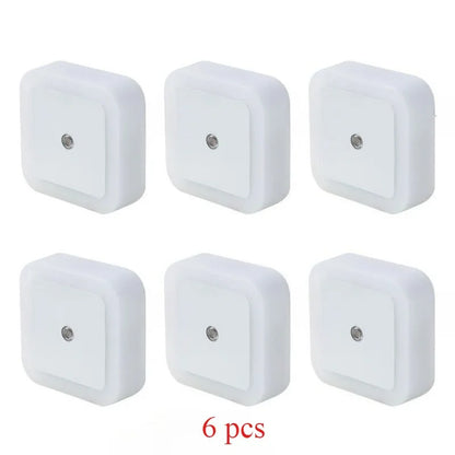 1/6PCS Wireless LED Night Light Sensor Light EU/UK Night lights Larger Aperture For Children Room Bedroom Decoration Lighting