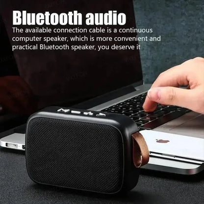Mini Fabric Speaker Portable Wireless Soundbar Bluetooth 5.0 Outdoor Indoor Sport HIFI Loudspeaker J Support TF Card FM L Radio