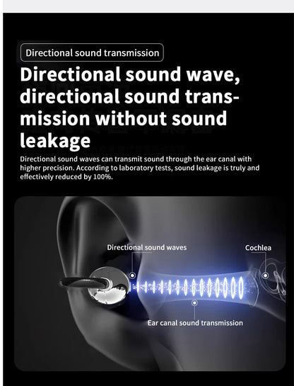 AI Translation Earbuds Pearl Clip Ear Open Bluetooth Earbuds 144 Languages Real-Time Translation for Travel Business Learning