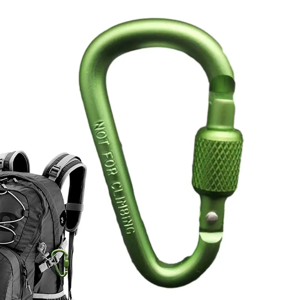 Outdoor Climbing Carabiner D Shaped Paracord Tensioner Key Chain Clip Aluminum Alloy Guylines Tensioner Camp Mountaineering Hook