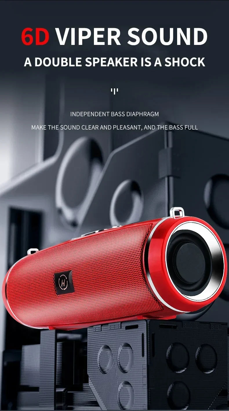 Portable Wireless Speaker Bluetooth 200W High Power Outdoor Audio 3D Stereo Surround TWS FM Voice RHDE Promotion