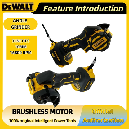 DEWALT Cordless Angle Grinder 3 Inch Mini Polishing Grinding Machine Electric Cutting Tool For 18V 20V Li-ion Battery