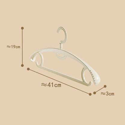 Thiened Wide Oulder Clothes Hanger Home Anti-Slip Hanging Clothes Hanger Large Size Plastic Rotatable Clothes Hangers Organizer