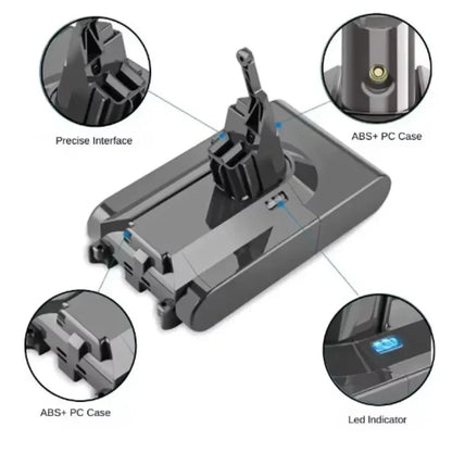 2025New for Dyson V8 21.6V 12800mAh Replacement Battery for Dyson V8 Absolute Cord-Free Vacuum Handheld Vacuum Cleaner Batte
