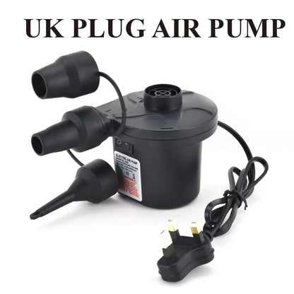 Portable Electric Air Pump with Multiple Nozzles for Quick, Suitable for Swim Ring, Pool Rafts and Inflatable Toys