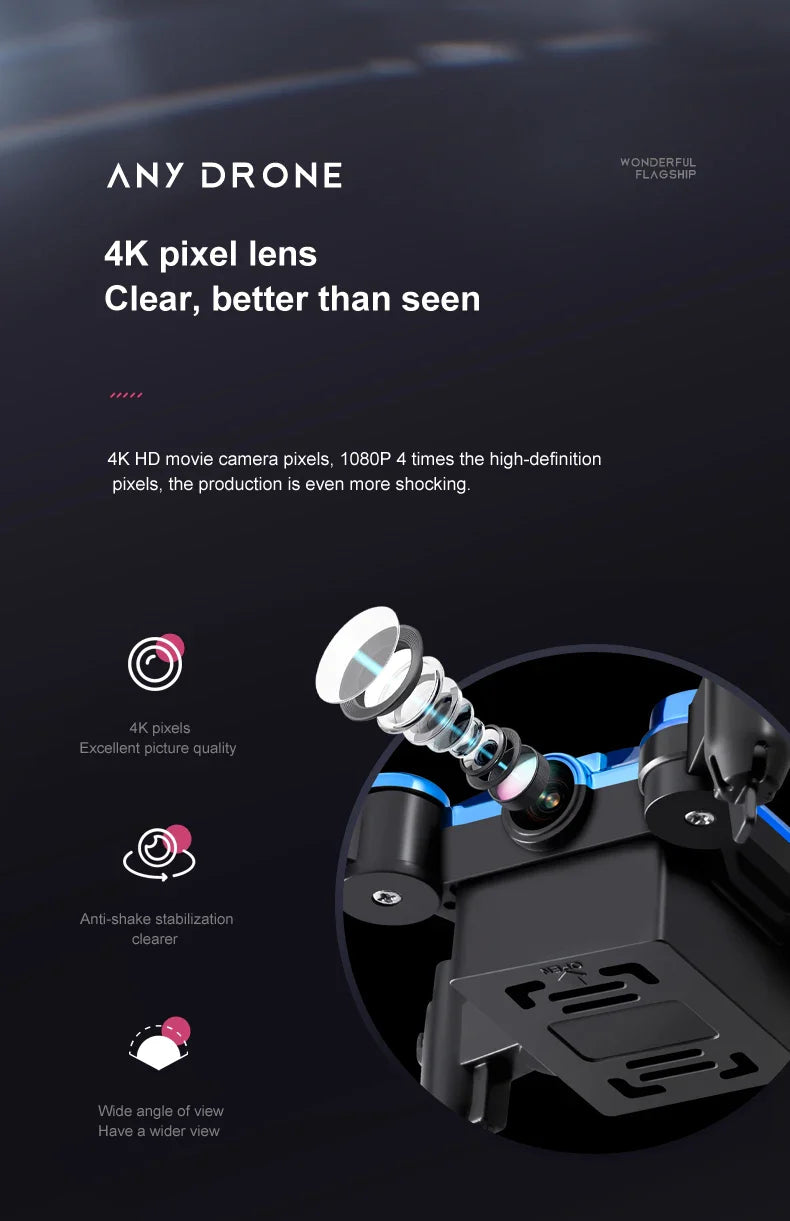 K04 Mini Folding Storage Aircraft Mini Drone Aerial Photography High Definition Explosive drone 4k profesional mavic air2
