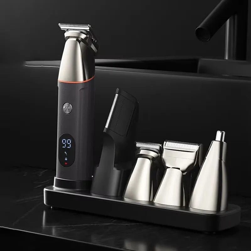 Mijia 5 in 1 Hair Trimmer Machine LCD Display Clippers Barber Professional Hair Cutting Machines Men's Electric Shaver