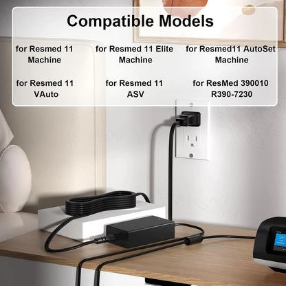 For Resmed AirSense 10/11 DC Converter, DC Adapter 12V-24V Car Charger for Airsense 11/10 Power Supplies 65W ResMed AirSense