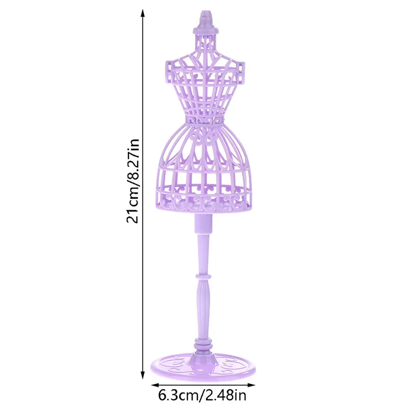 1/6 Doll Mannequin Coat Hanger Dollhouse Doll Skirt Support Wedding Mannequin Stand Humanoid Model Toy Doll Gown Display Form