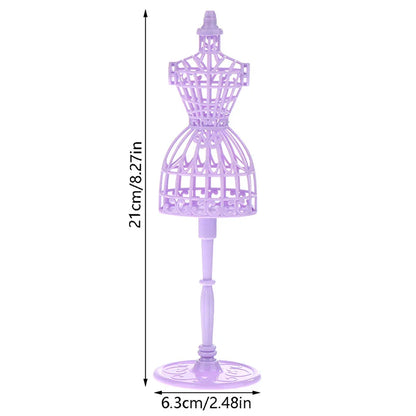 1/6 Doll Mannequin Coat Hanger Dollhouse Doll Skirt Support Wedding Mannequin Stand Humanoid Model Toy Doll Gown Display Form