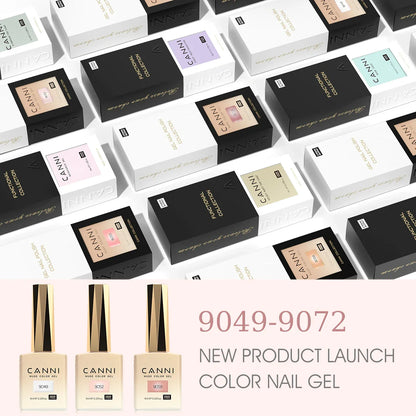 Canni Nail Gel Polish Jelly Nude Color HEMA FREE TPO FREE 9ml Transparent Semi Permanent Natural Nude French Nail Gel Lacquer