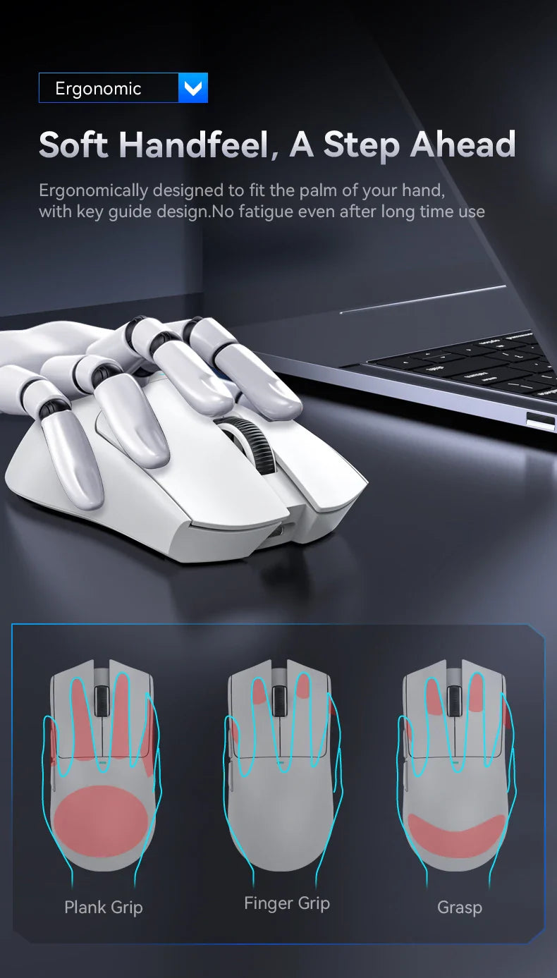 X11 Attack Shark Gaming Mouse Wireless 1K Hz PAW3311 Macro Magnetic RGB Docking Charger for Gaming