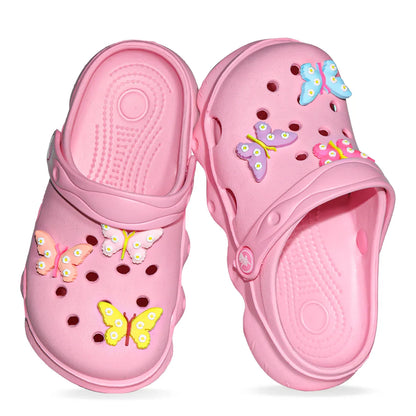 Comfortable and lightweight girls' clogs, can be worn in all seasons, exquisite butterfly shoes,summer hot beach shoes 1214
