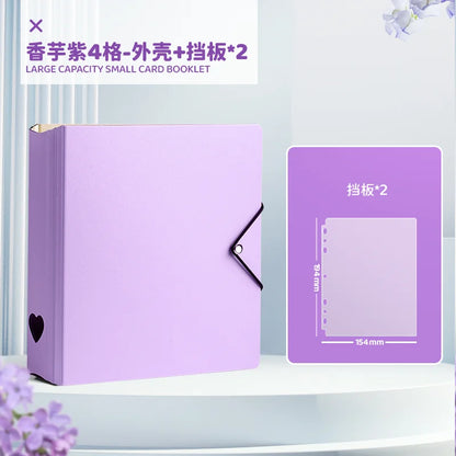 SINGBA a5 / a4 Ring Binder Album for 3" Cards - K-pop Idol Photocard Holder, Polaroid Photo Organizer (4/9 Grid, Refillable)