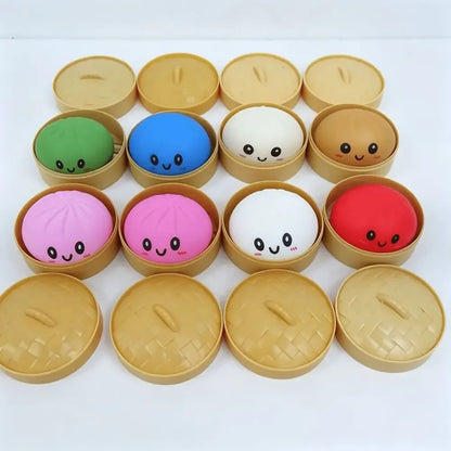 *Multi Slow-Rising Squishy, Random Includes: Cheese Squeeze Toys, Steamed Buns And Dumplings,Long Butter Bread,Bear Squishy Toys