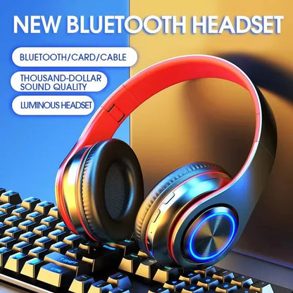 B39 Bluetooth Headset Foldable Headphones HiFi Stereo Earphone With Mic Support SD Card FM For Xiaomi Iphone Sumsamg Phone
