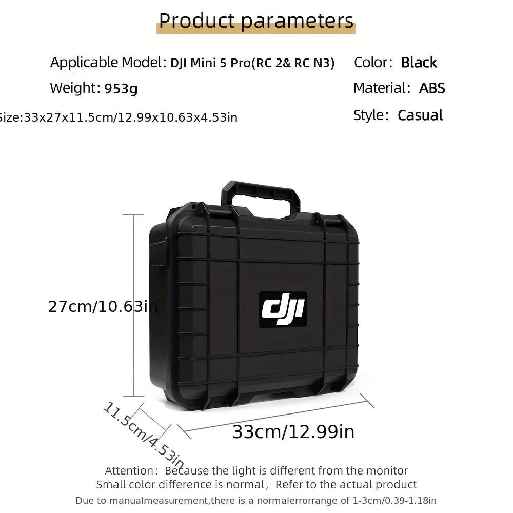 Suitable for DJI 5 Pro Storage Case, 5 Pro Explosion-Proof Case, Portable Hard-Shell Large Capacity Case