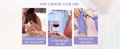 Saviland 100g Builder Nail Gel White Nude Pink Nail Extension Gel Multifunctional Nails Art Gel Polish Soak Off UV for Salon DIY