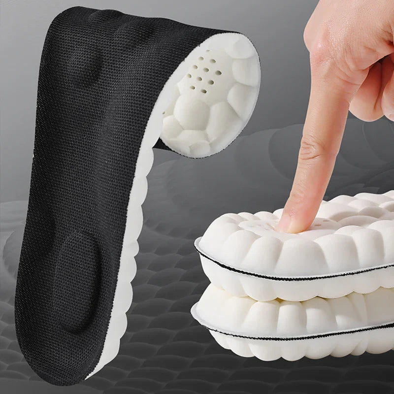 1Pair/2Pairs/4Pairs High Elasticity Latex Sport Insoles Soft Shoe Pads Arch Support Orthotic Insoles Breathable Deodorant Insole