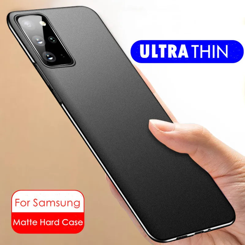 Ultra Thin Frosted Case For Samsung Galaxy S25 S24 S23 S22 S21 S20 S26 Ultra Plus FE Utr Hard Plastic Back Cover carcasa Funda +