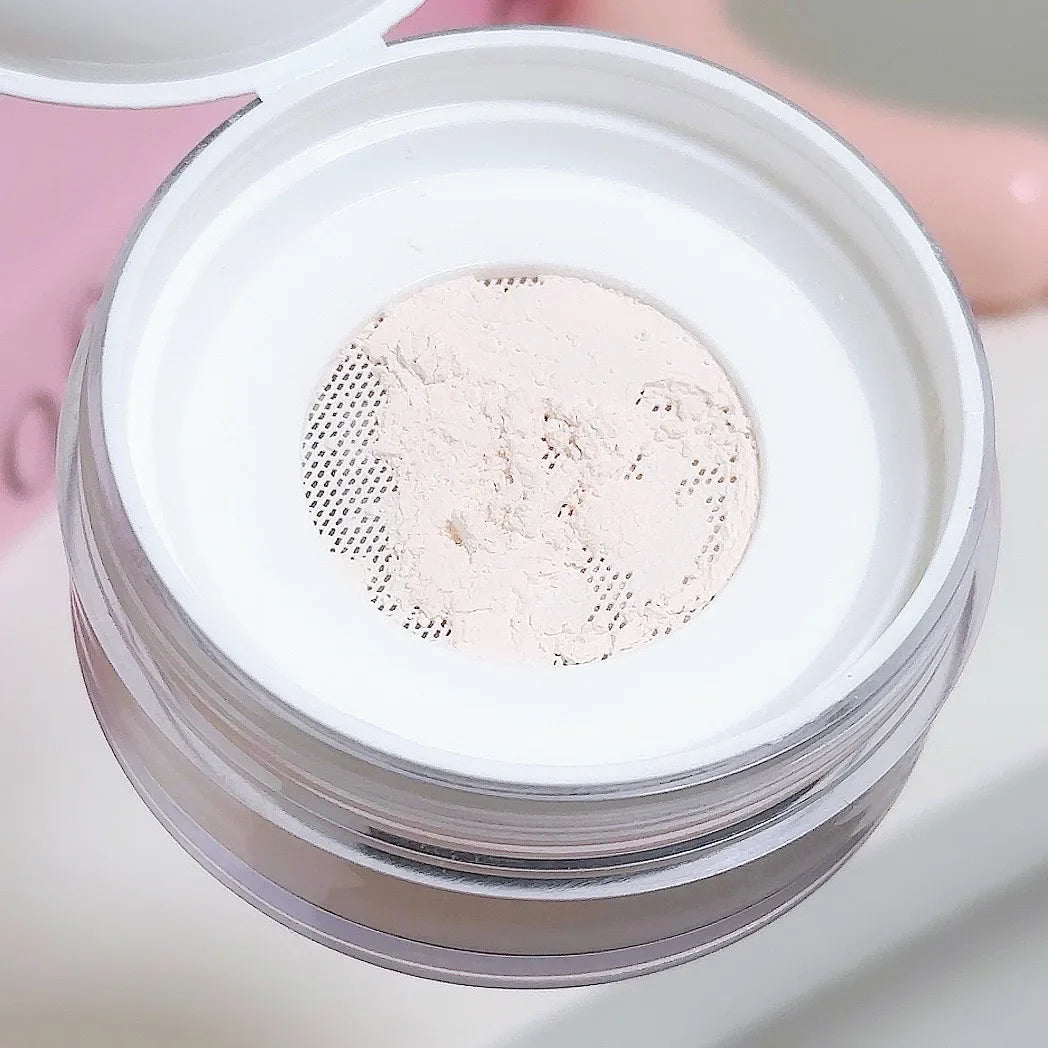 Air Setting Loose Powder Transparent White Long Lasting Matte Finish Makeup Oil Control Coverage Face Powder Cosmetics With Puff