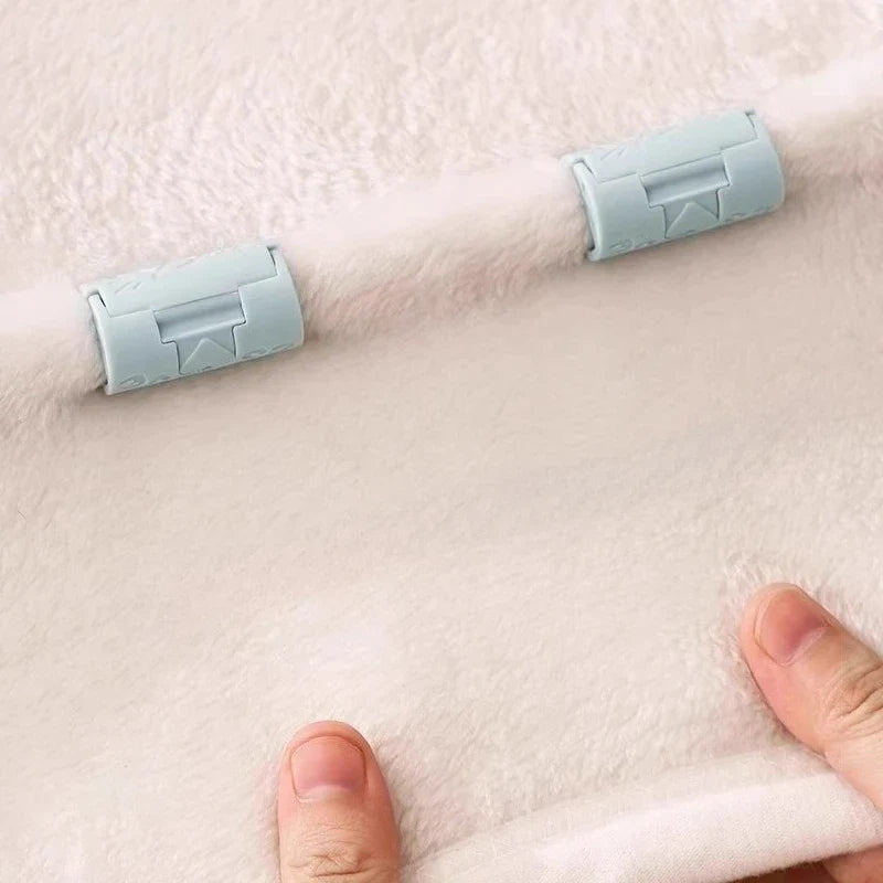 6PCS Invisible Needle-free Bed Sheet Holder Quilt Cover Non-slip Mattress Sheet Buckle Bed Pegs Clamp Fastener Gripper