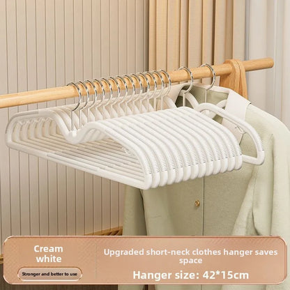 10PCS Anti Slip Hanger Household Clothes Hanger Plastic Non Marking and Anti Slip Hanger Clothing Rack Drying Rack for Clothes