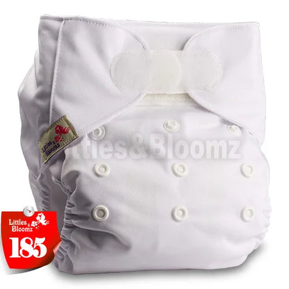 [Littles&Bloomz] Baby Washable Reusable Real Cloth STANDARD Hook-Loop Pocket Nappy Diaper Cover Wrap, suits Birth to Potty